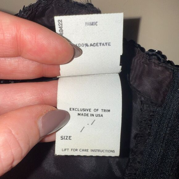 Jessica McClintock For Gunne Sax Strapless Taffeta Gown - Black 9 - Picture 9 of 9